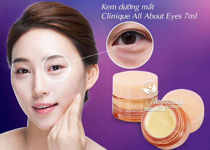 Kem dưỡng mắt Clinique All About Eyes 7ml - xua tan bọng mắt 3