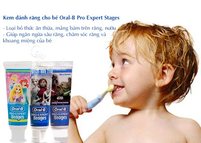 Kem đánh răng cho bé Oral-B Pro Expert Stages 75ml của Mỹ 4