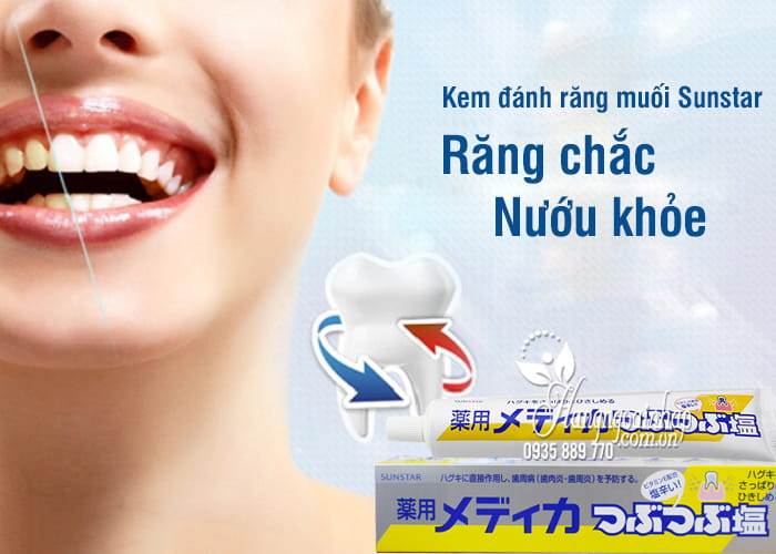 Kem đánh răng muối Sunstar 170g Nhật Bản - Bảo vệ nướu 4