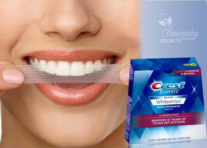 Miếng dán trắng răng Crest 3D White No Slip Whitestrips 