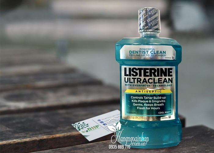 Nước súc miệng Listerine Ultraclean Antiseptic Cool Mint 1,5 lít 1