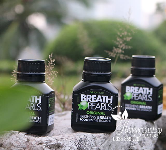 Viên ngậm thơm miệng Breath Pearls 50 viên của Úc