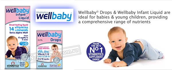 Vitamin Tổng Hợp Bổ Sung Omega 3 Cho Bé WellBaby Infant Liquid