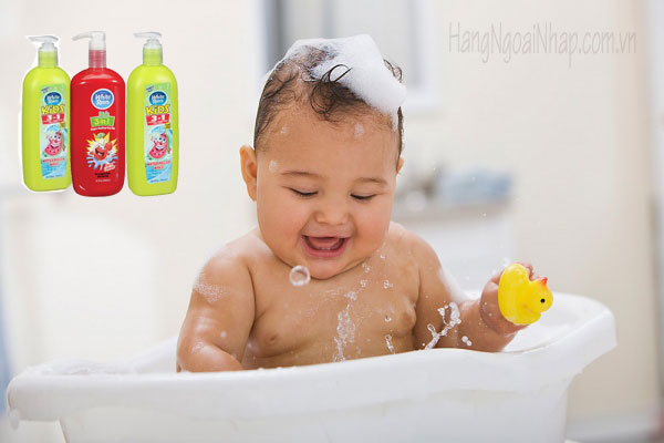 Sữa tắm gội xả cho bé White Rain Kids 3 in 1 của Mỹ 946ml