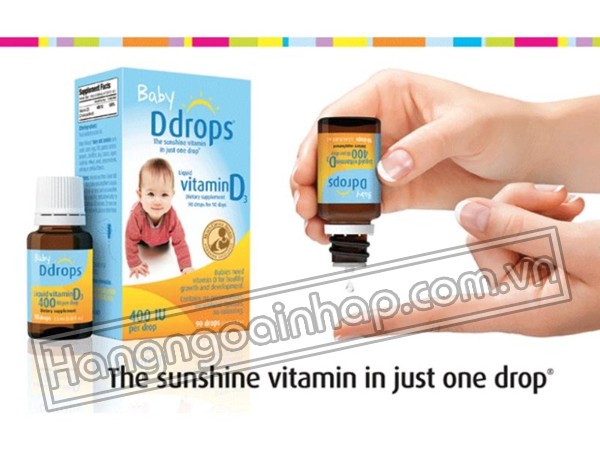 Thuốc nhỏ Baby Ddrops Vitamin D3 400 I.U 90 Giọt Cho Bé Sơ Sinh 