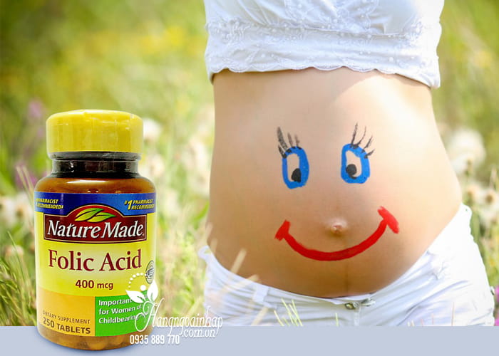 Viên uống bổ sung Folic Acid 400mcg Nature Made 250 viên 2