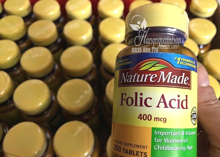 Viên uống bổ sung Folic Acid 400mcg Nature Made 250 viên 5