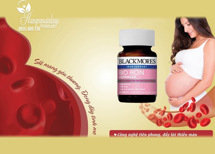 Viên uống bổ sung sắt cho bà bầu Blackmores Bio Iron Advanced
