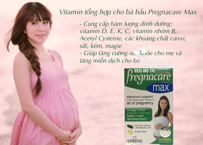 Vitamin tổng hợp cho bà bầu Pregnacare Max 84 viên chính hãng 4