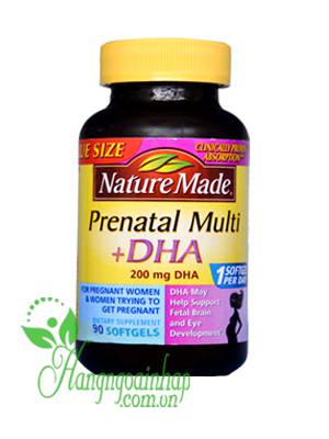 Vitamin tổng hợp cho bà bầu Prenatal Multi DHA 90 viên của Mỹ