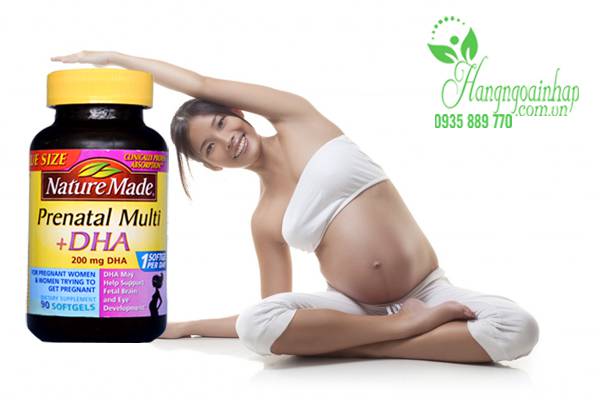 Vitamin tổng hợp cho bà bầu Prenatal Multi DHA 90 viên Mỹ