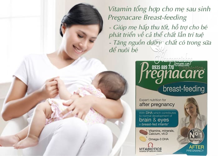 Vitamin tổng hợp cho mẹ sau sinh Pregnacare Breast-feeding 6