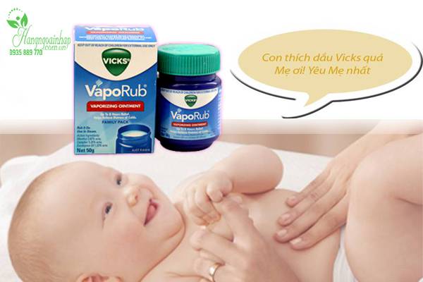 Dầu Bôi Ấm Ngực Giảm Ho Vicks VapoRub 50g Của Đức