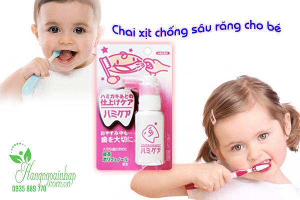 Chai xịt chống sâu răng cho bé Hamikea Nhật Bản 