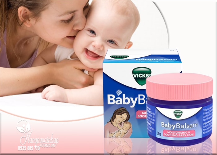 dầu bôi giữ ấm cho trẻ Vicks Baby Balsam 50g Của Đức