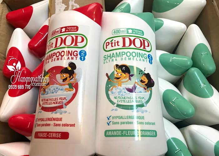 Dầu gội xả 2 in 1 cho bé P’Tit Dop Shampooing 400ml của Pháp  7