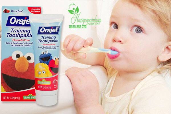 Kem đánh răng Orajel Training Toothpaste nuốt được cho trẻ em 42,5g