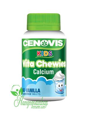 Kẹo Canxi cho bé Cenovis Kids Vita Chewies Calcium 60 viên của Úc
