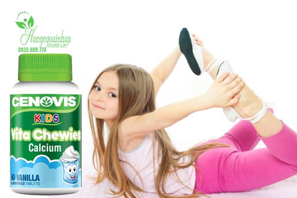 Kẹo Canxi cho bé Cenovis Kids Vita Chewies Calcium 60 viên của Úc