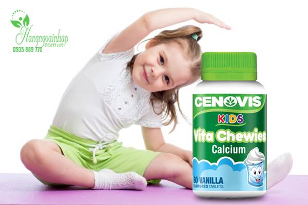 Kẹo Canxi cho bé Cenovis Kids Vita Chewies Calcium 60 viên 