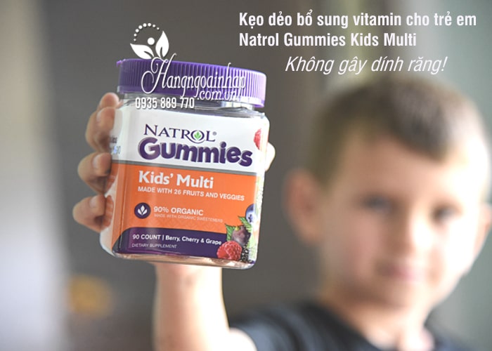 Kẹo dẻo bổ sung vitamin cho trẻ em Natrol Gummies Kids Multi 1