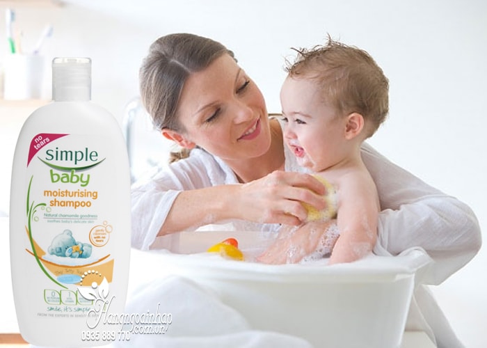 Sữa tắm, dầu gội cho bé Simple Baby Moisturising 300ml 3