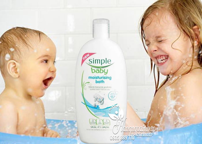 Sữa tắm, dầu gội cho bé Simple Baby Moisturising 300ml 4