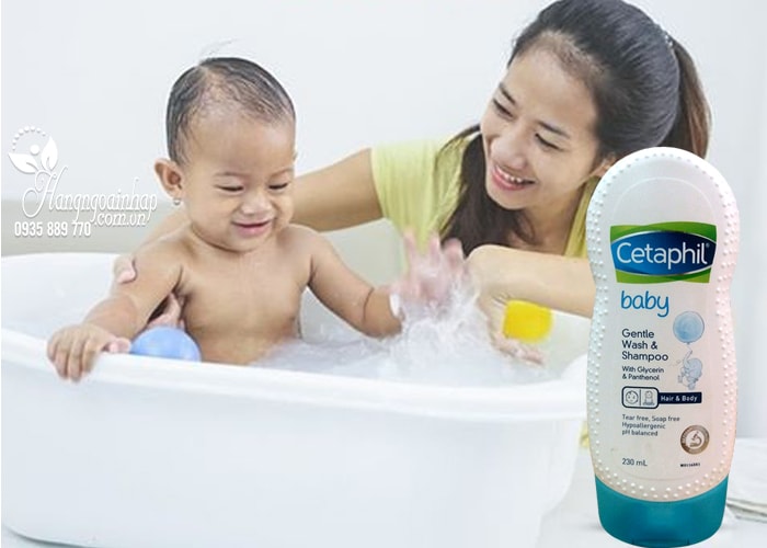 Sữa tắm gội toàn thân Cetaphil Baby 230ml cho bé, trẻ sơ sinh