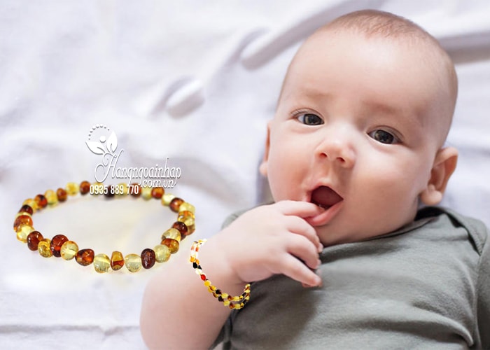 Vòng đeo tay hổ phách cho bé Little Smile Amber của Úc 4