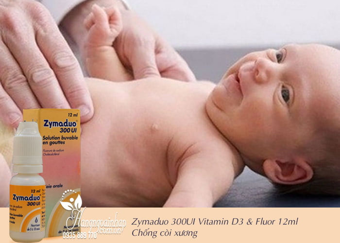 Zymaduo 300UI Vitamin D3 & Fluor 12ml - Chống còi xương 2