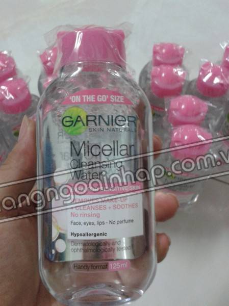 Nước tẩy trang Garnier Micellar Cleansing Water của Đức 125ml