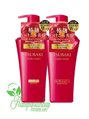 Bộ dầu gội xả Shiseido Tsubaki màu đỏ của Nhật Bản 500ml