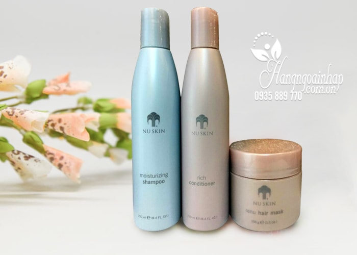 Bộ 3 sản phẩm dầu gội, xả và kem ủ tóc Nuskin Moisturizing