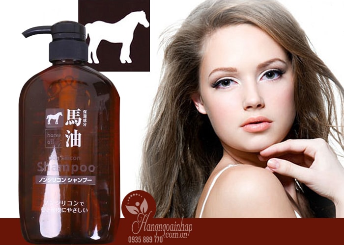 Dầu gội xả mỡ ngựa Horse Oil 600ml của Nhật Bản