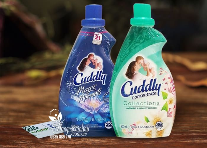 Nước xả vải đậm đặc Cuddly Úc chai lớn 800ml và 900ml 1