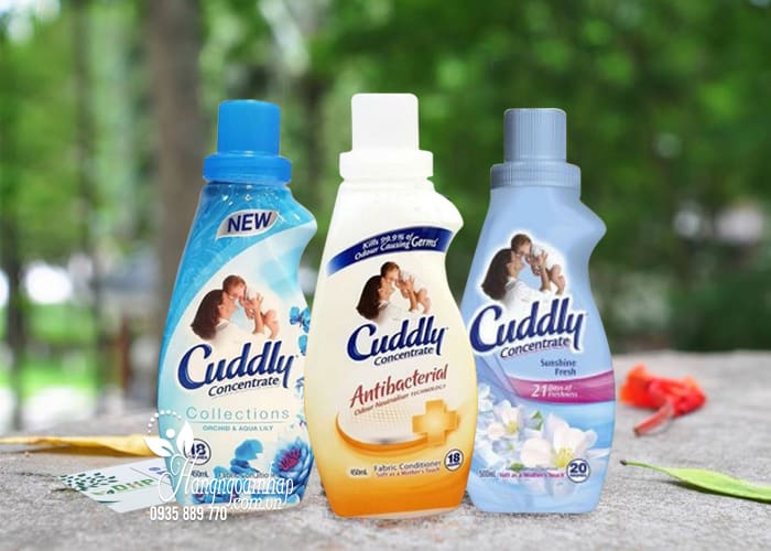 Nước xả vải đậm đặc Cuddly Úc chai nhỏ 450ml và 500ml 1