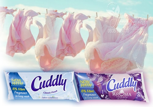 Nước xả vải đậm đặc, thơm lâu Cuddly 300ml của Úc