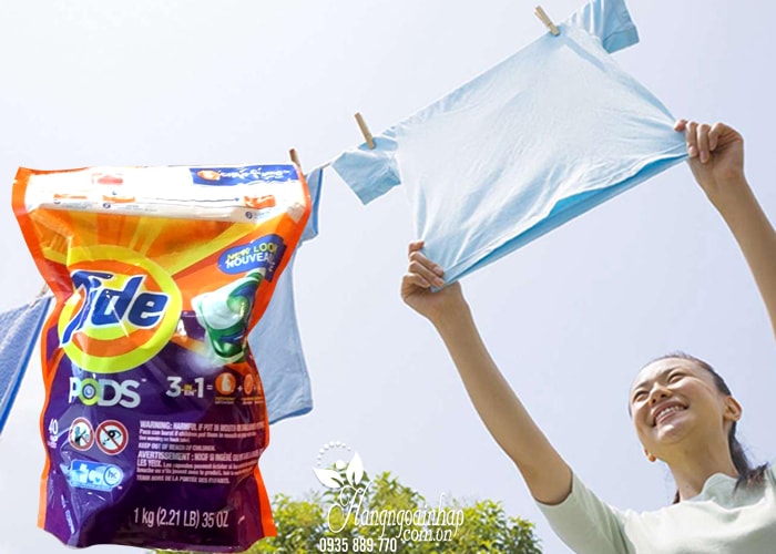Viên giặt Tide Pods 3 in 1 40 viên của Mỹ