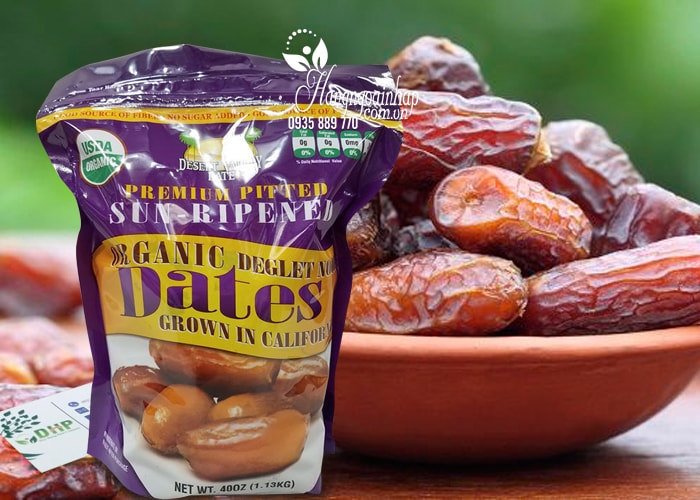  Chà là sấy khô Dates Organic Deglet Noor 1.13kg của Mỹ 