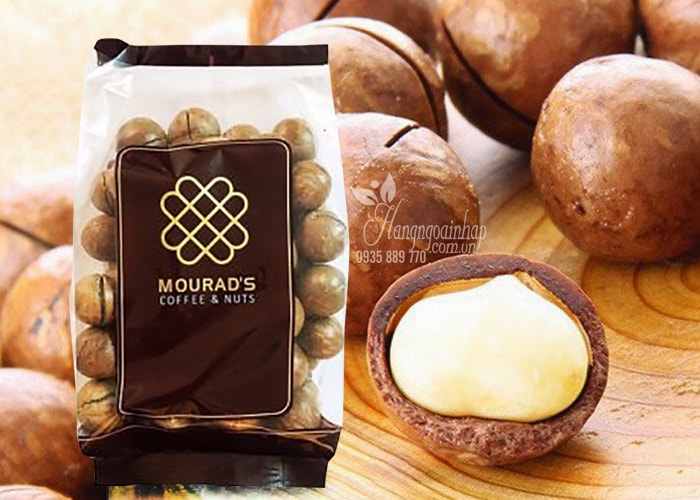 Hạt mắc ca sấy khô nguyên vỏ Mourad’s 500g của Úc