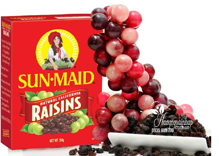 Nho khô cao cấp Sun Maid Raisins 250g của Mỹ