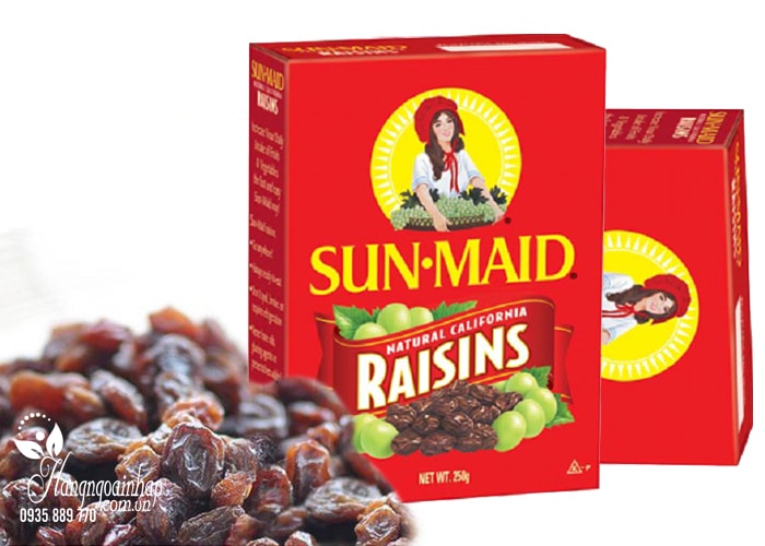 Nho khô cao cấp Sun Maid Raisins của Mỹ 250g