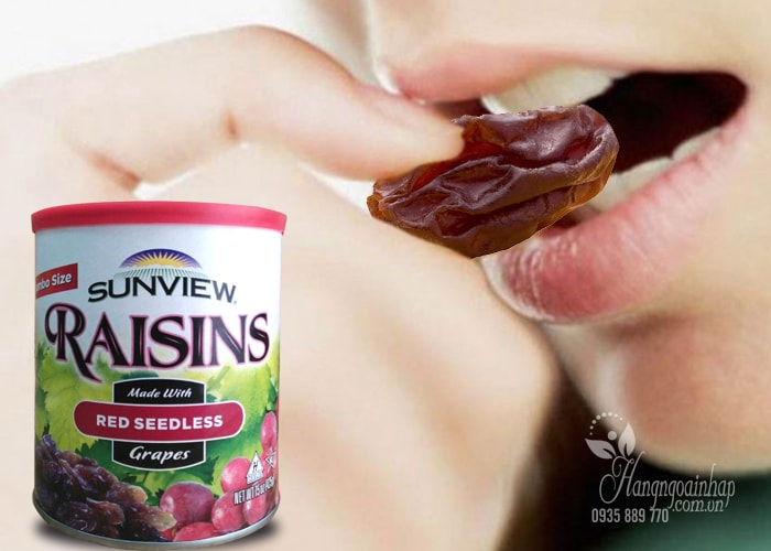 Nho khô Sunview Raisins Seedless của Mỹ