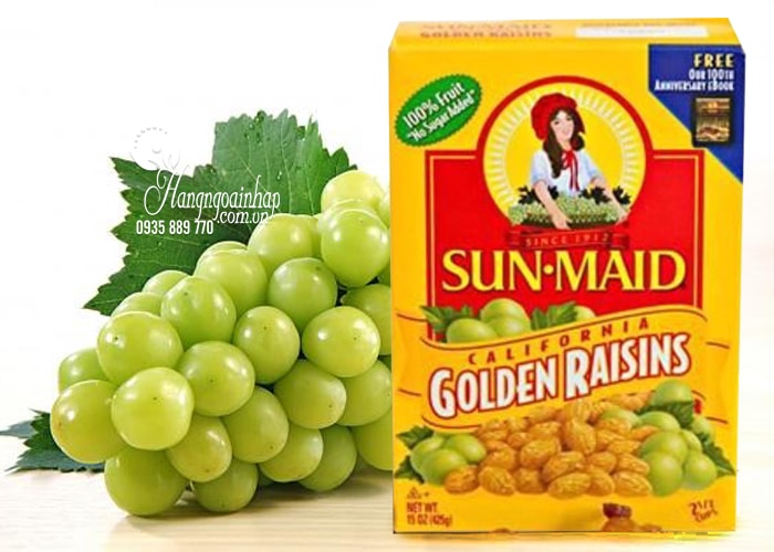 Nho khô hộp vàng Sun Maid Golden Raisins 425g 