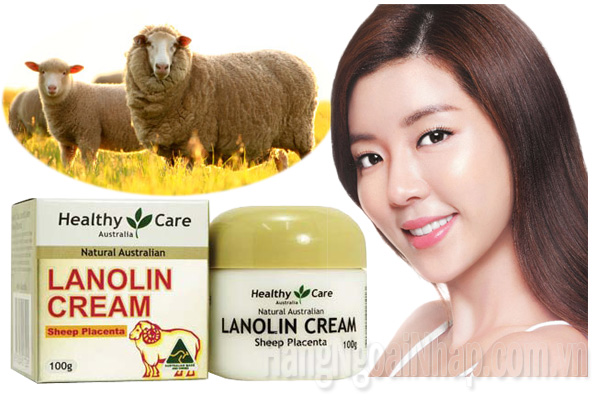 Kem Dưỡng Trắng Da Nhau Thai Cừu Healthy Care Lanolin Cream Sheep Placenta Của Úc