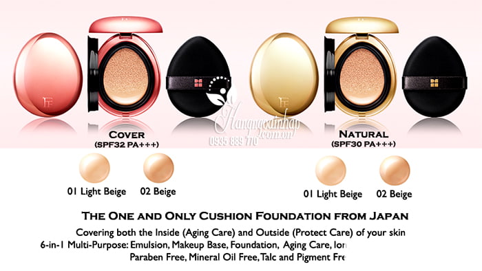 Phấn nước Flow Fushi Ion De Cushion Foundation 20g Nhật Bản 2