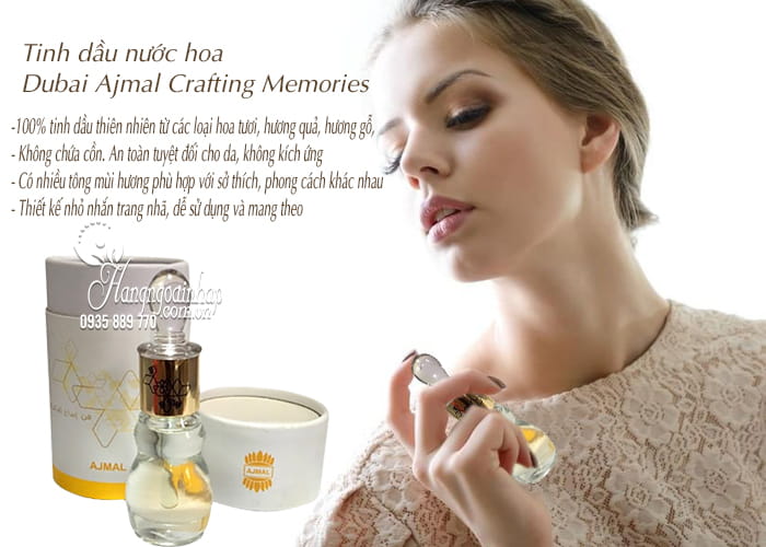 Tinh dầu nước hoa Dubai Ajmal Crafting Memories 12ml 3