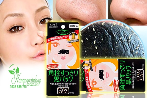 Miếng dán lột mụn đầu đen Kose Softymo hộp 10 miếng của Nhật
