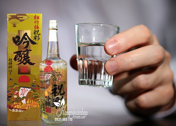 Rượu Sake vẩy vàng Takara Shozu 1,8 lít Nhật Bản 