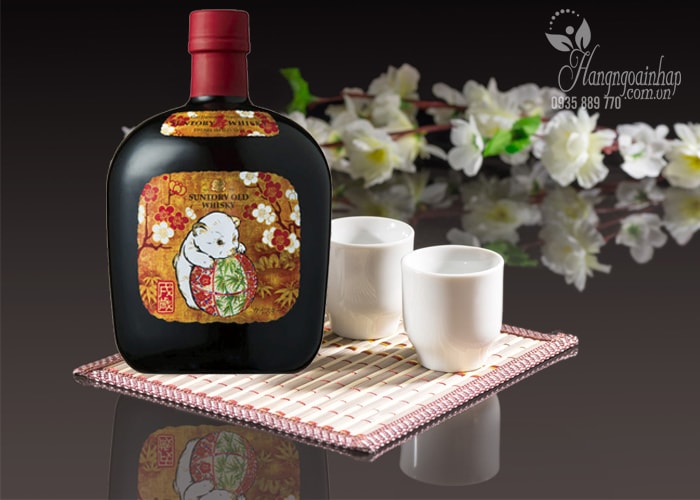 Rượu con chó Suntory Old Whisky 700ml Nhật Bản